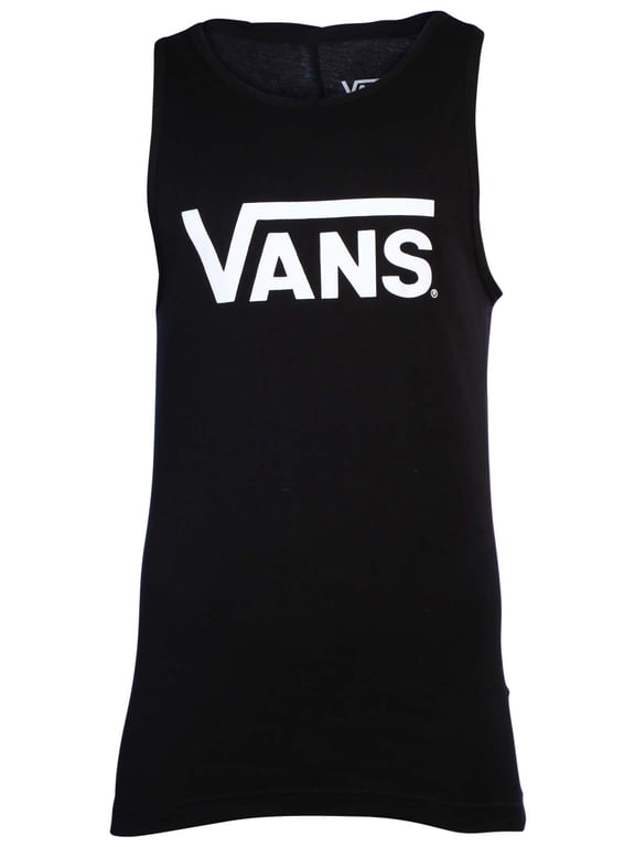Men's Classic Logo Skateboarding Tank Top-Black