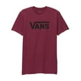 thumbnail image 1 of Vans Men's Classic Short Sleeve T-Shirt, Burgundy Black, Size XX-Large, 1 of 2