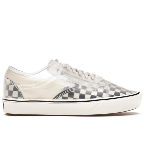 Vans Men's ComfyCush Slip-Skool Checkerboard Clear Shoes, from StockX