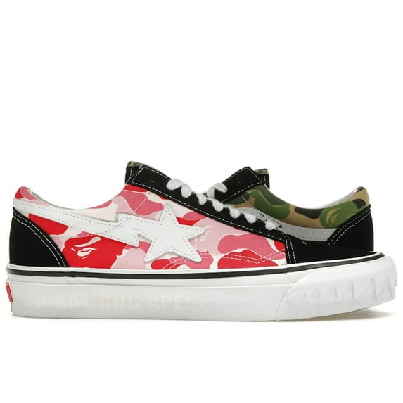 Vans Men's LX Old Skool Bape ABC Multi-Camo Shoes, from StockX
