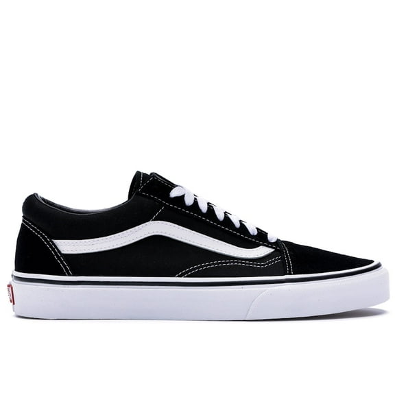 Vans Men's Old Skool Black White Skateboarding Shoes, from StockX