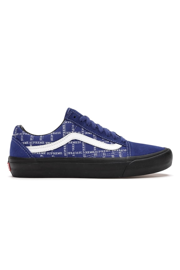 Men's Old Skool Supreme Grid Blue Skateboarding Shoes, from StockX