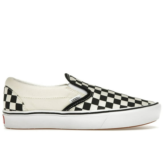 Vans Men's Slip-On Comfycush True White Checkerboard Shoes, from StockX