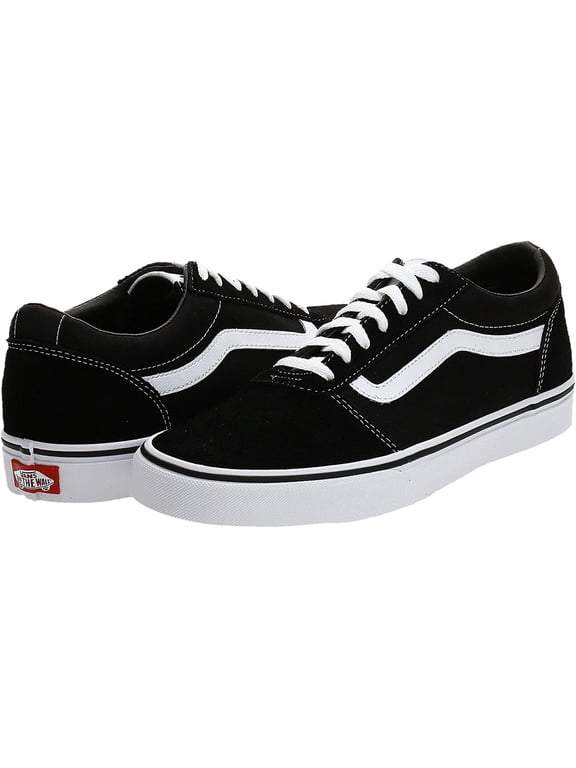 men's ward suede canvas trainers, black, 9 us