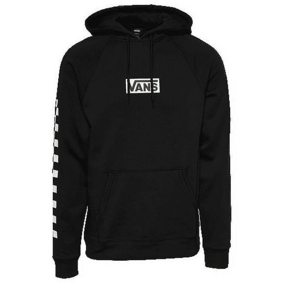 Vans Men's Standard Pullover Hoodie, (Versa) Black/Checkerboard, Size XX-Large