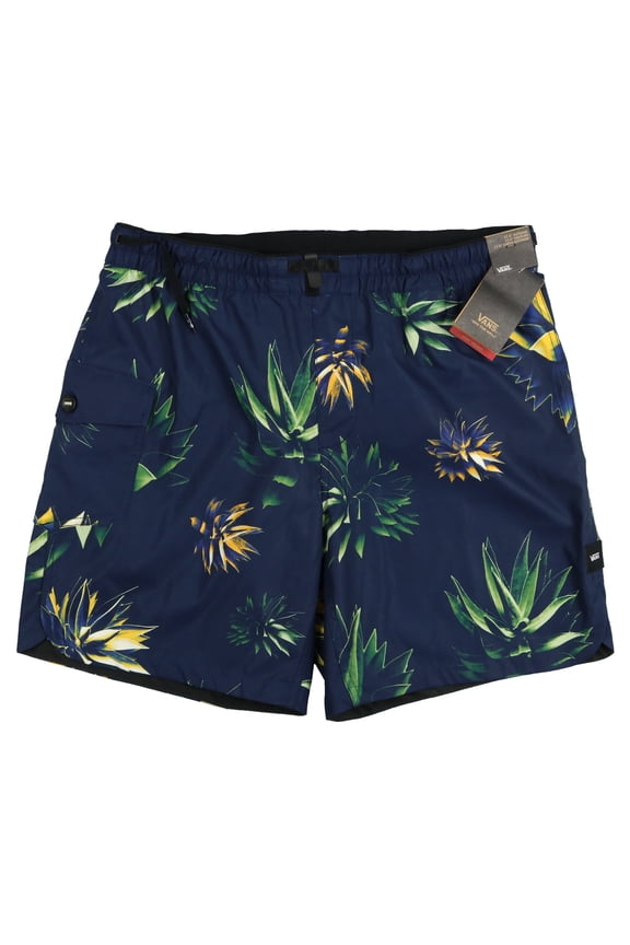 Men's Surf Volley Floral Shorts X-Large Navy Blue