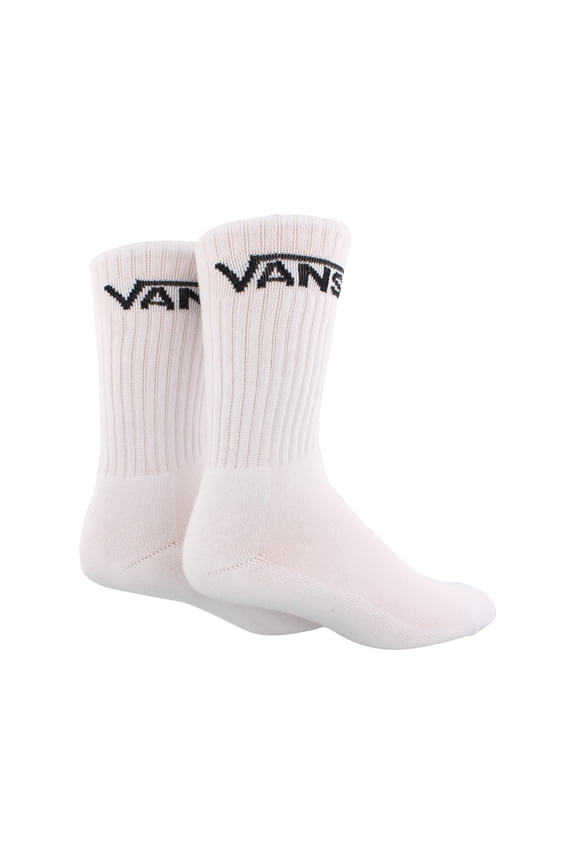 Classic Crew Socks 3 Pack Mens Socks Size 6.5/9, Color: White/Black