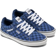 Vans Mens Seldan Shoe Tonal Check Dress Blues, Size 10.5