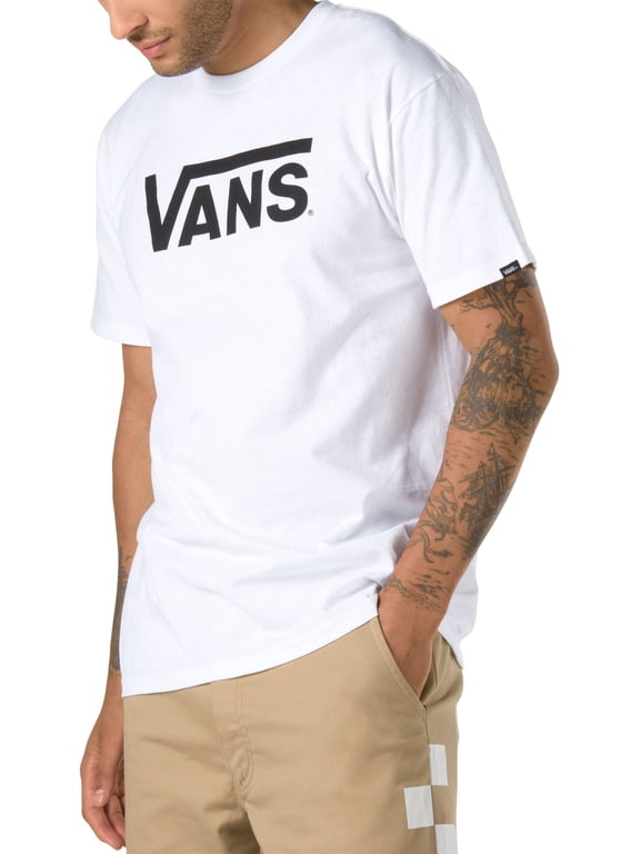 Mens Short-Sleeved Crew Neck T-Shirt White Size L