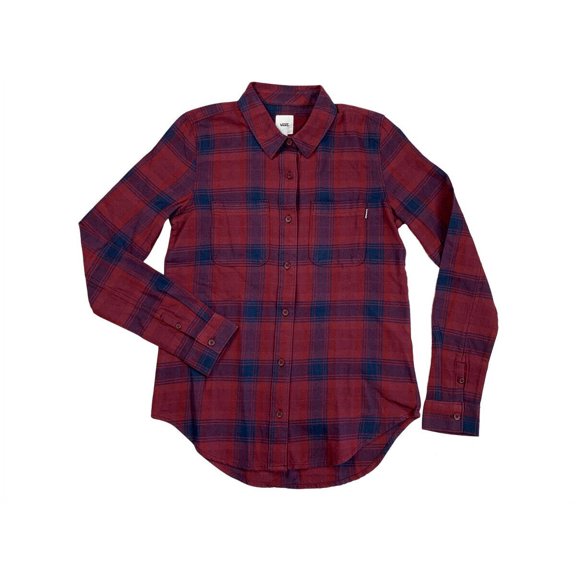 Vans Meridian Tibetan Red Women's Flannel Shirt Size XS