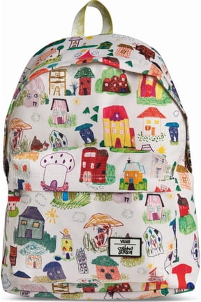 Multicolor Student School Backpack Unisex