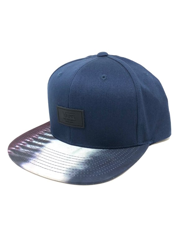 Off The Wall Men's Allover It Snapback Hat Cap - Navy/Tie Dye