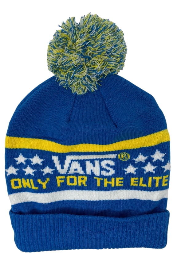 Off The Wall Men's Elite Pom Cuff Beanie (Blue)