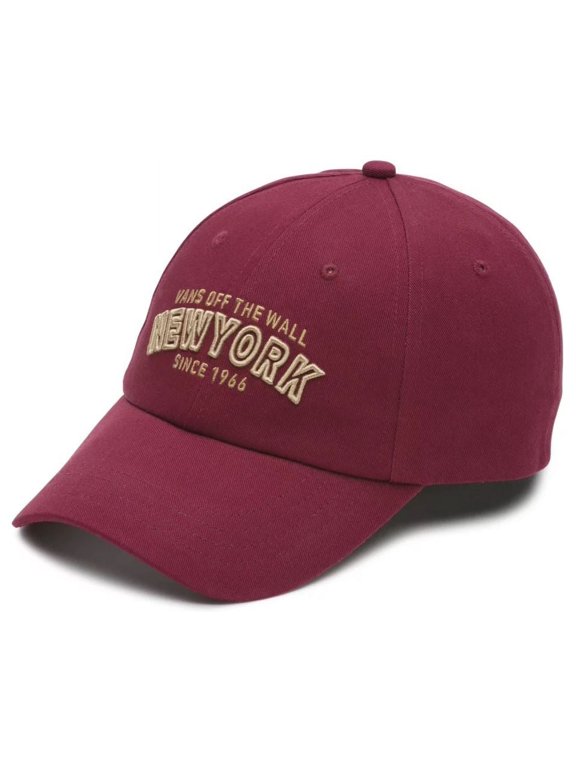 Off The Wall Unisex NYC New York Dad Courts Strapback Hat Cap - Burgundy