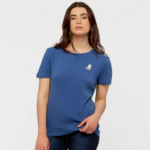 Vans Off The Wall Women's X Peanuts Snoopy Skate Tee T-Shirt - True Navy (X-Small)