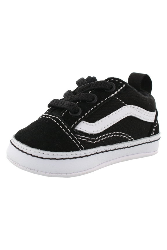 Old Skool Crib Baby Boys Shoes Size 2, Color: Black/True White