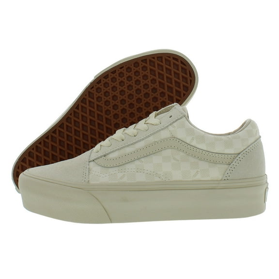 Vans Old Skool Platform Unisex Shoes Size 4.5, Color: Sand Shell
