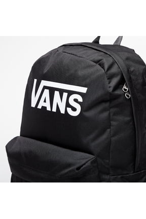 Old Skool Print Logo Backpack Black White