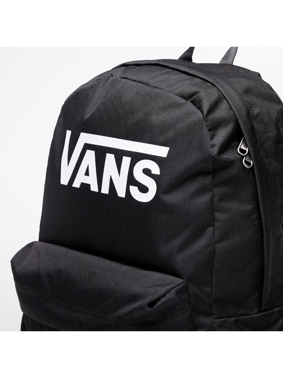 Old Skool Print Logo Backpack Black White