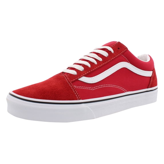 Vans Old Skool Unisex Shoes Size 3.5, Color: Racing Red/True White