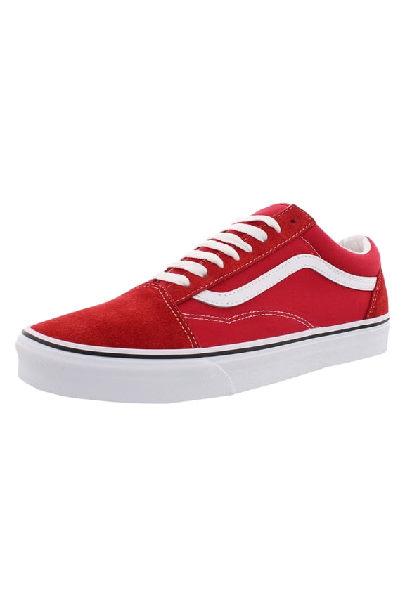Old Skool Unisex Shoes Size 6.5, Color: Racing Red/True White