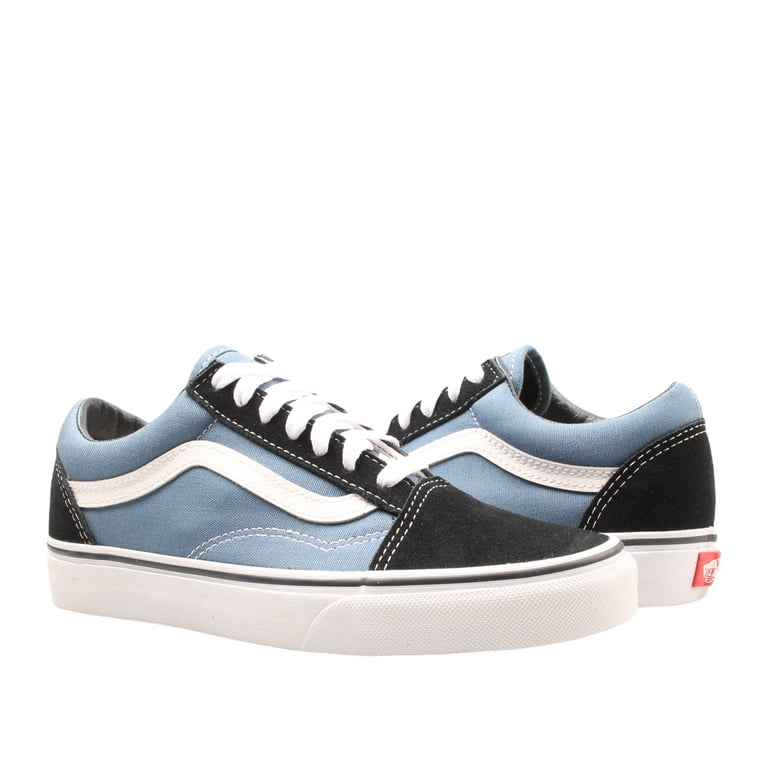 VANS Old Skool Unisex Skateboard Shoes, Blue/Black/White, Lace Up