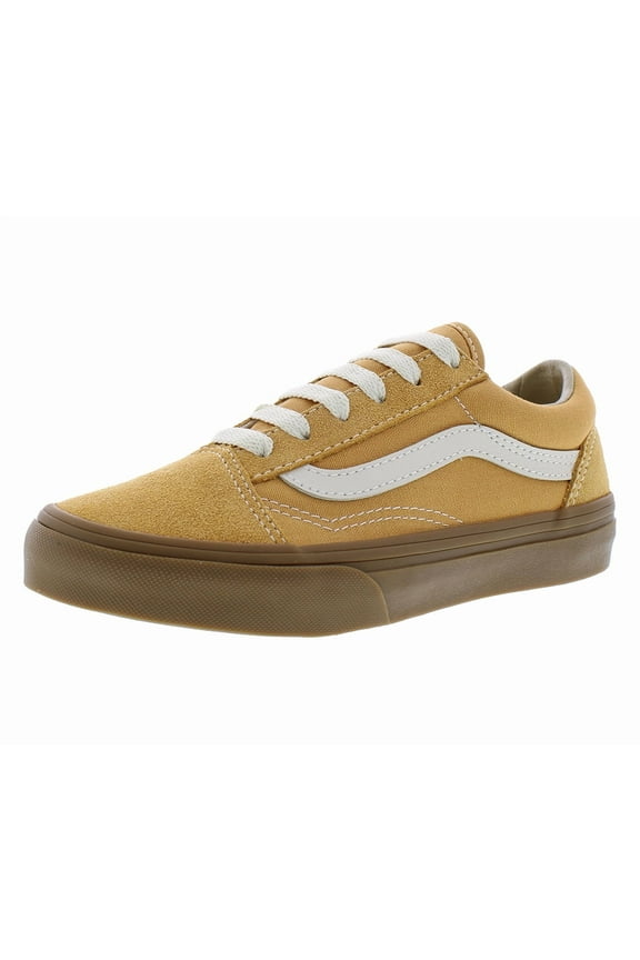 Old Skool Suede PS Boys Shoes Size 1, Color: Gum Antelope