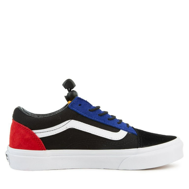 Vans Old Skool Unisex Child shoe size Little Kid 13.5 Athletics VN0A4BUUTZ3 Toggle Lace Color Block Black