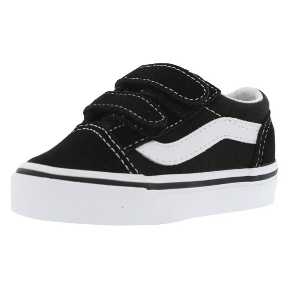 Vans Old Skool V Casual Baby Boys Shoes Size 7, Color: Black/White