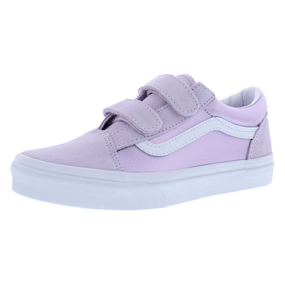 Vans Old Skool V PS Girls Shoes Size 12, Color: Metallic Lavander