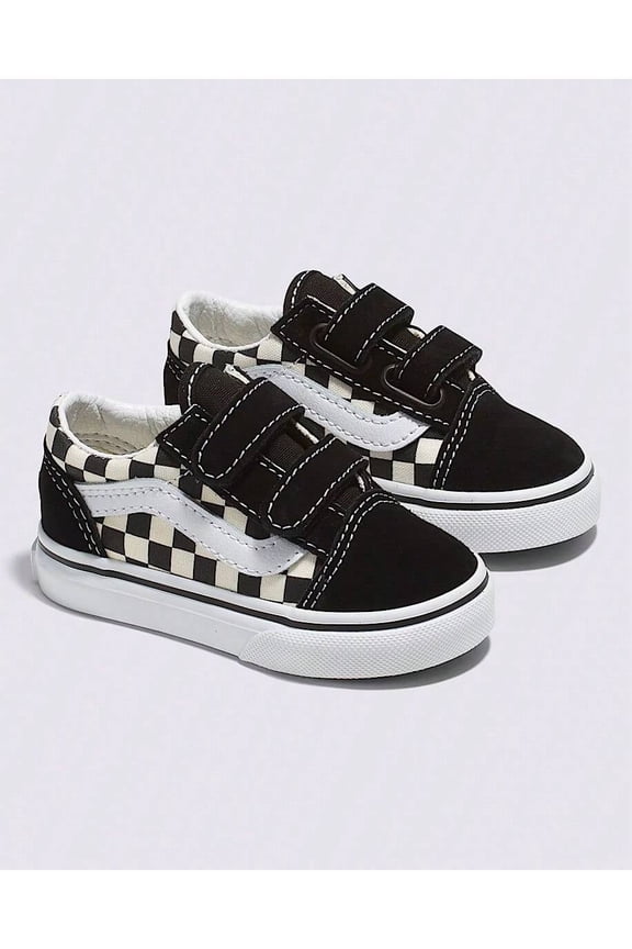 Old Skool V Primary Check Toddler Sneakers size 6