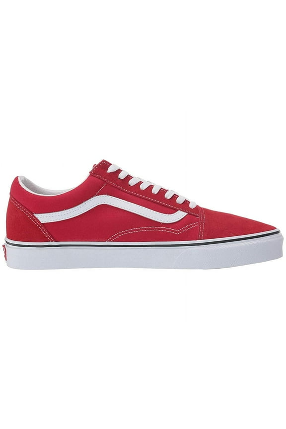 Old Skool VN0A4BV5JV6 Men's Red & White Low Top Skateboard Shoes NR746 (5)