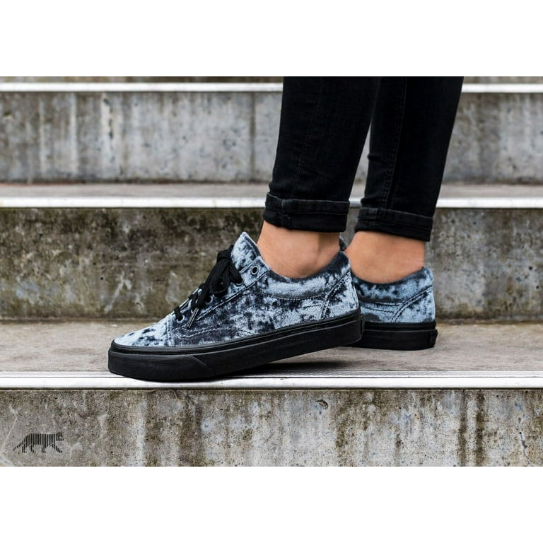 Grey velvet vans cheap