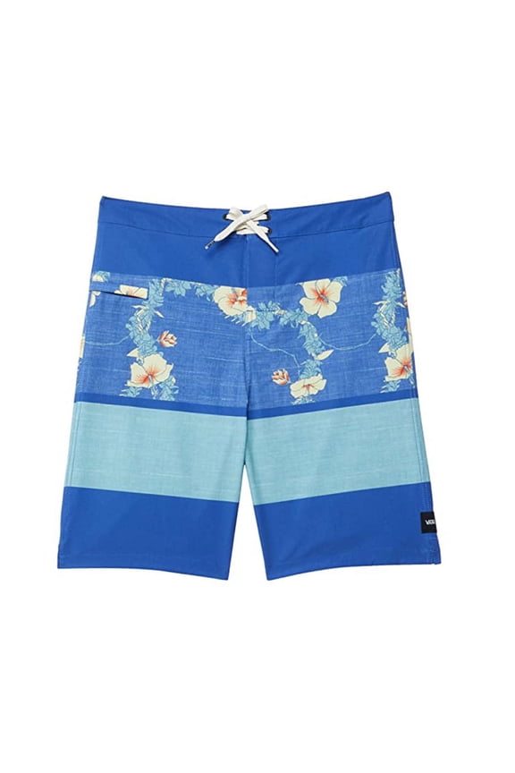 Print Stripe Boardshort Boys Active Shorts Size 22, Color: Blue/Floral