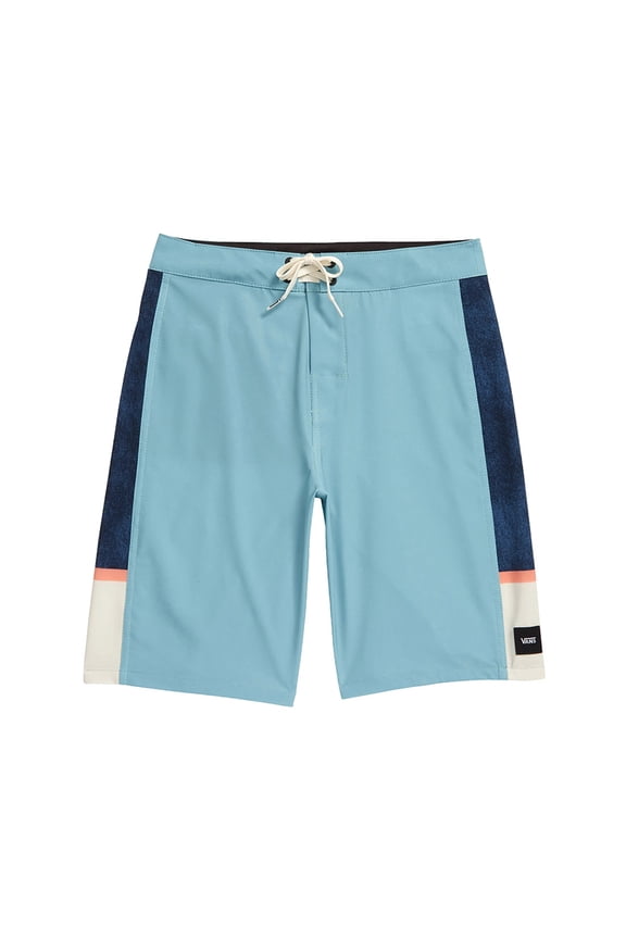 Side Bar Boardshort Boys Swimwear Size 28, Color: Blue/Navy