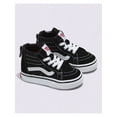 thumbnail image 1 of Vans Sk8-HI Zip Leather Toddler Sneakers Black/True White size 9, 1 of 4