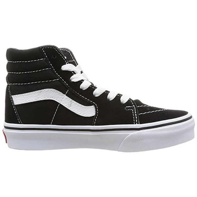 Vans Sk8 Hi Casual Kid s Shoes 1 Color Black White Walmart