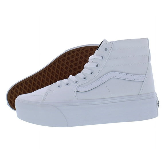 Vans Sk8-Hi Tapered Unisex Shoes Size 8.5, Color: Canvas True White