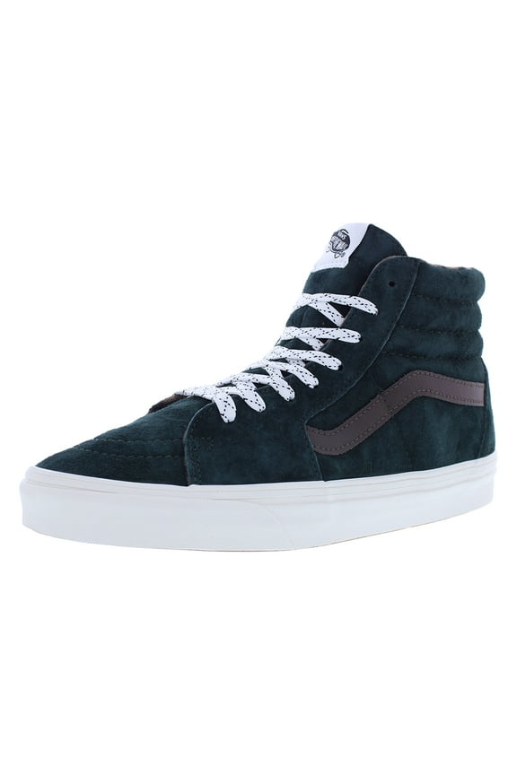 Sk8-Hi Unisex Shoes Size 7.5, Color: Pig Suede Plaid Scarab