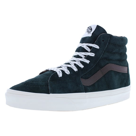 Vans Sk8-Hi Unisex Shoes Size 7.5, Color: Pig Suede Plaid Scarab