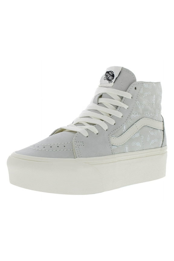 Sk8-Hi Women's Stackform Soft Suede Paisley Pastel Blue 7.5-W, 6-M