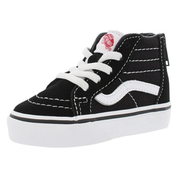 Vans Sk8-Hi Zip Baby Boys Shoes Size 6, Color: Black/White