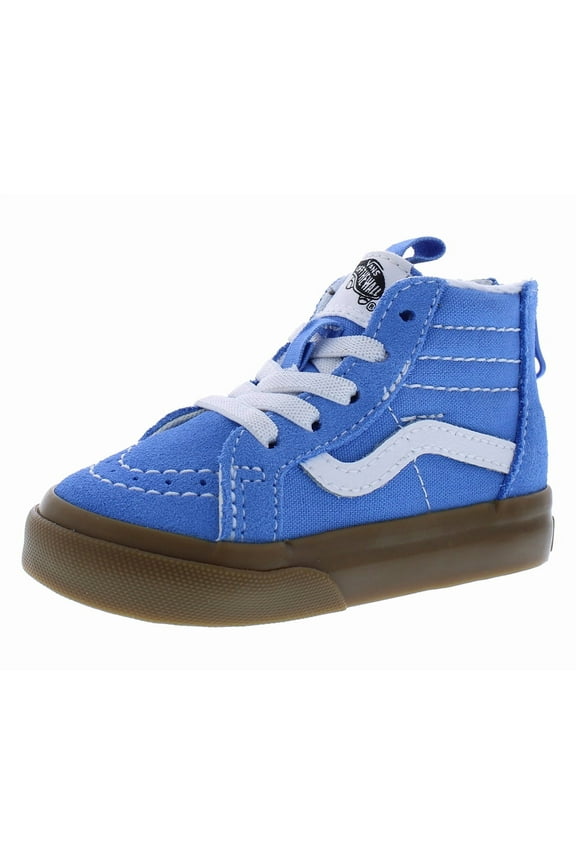 Sk8 Hi Zip Infant/Toddler Shoes Size 8, Color: Gum Azure Blue