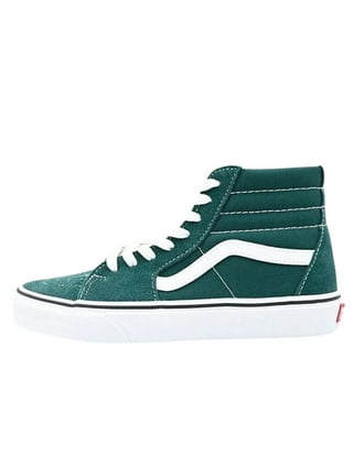 Green and white high top vans sale