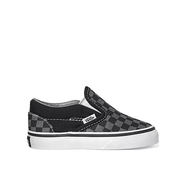 Vans Slip On Girls/Toddler shoe size Toddler 2 Athletics VN000LYHBPJ Black/Pewter/Checkerboard