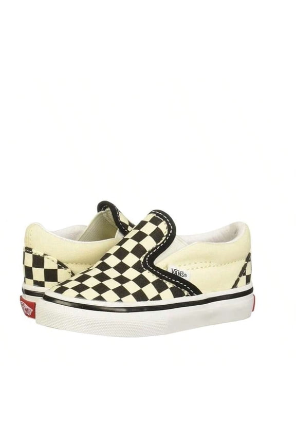 Slip-On V Checkerboard Toddler Shoes size 10
