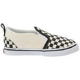 thumbnail image 1 of Vans Slip-On V Infant/Toddler Shoes Size 7, Color: White/Black, 1 of 5