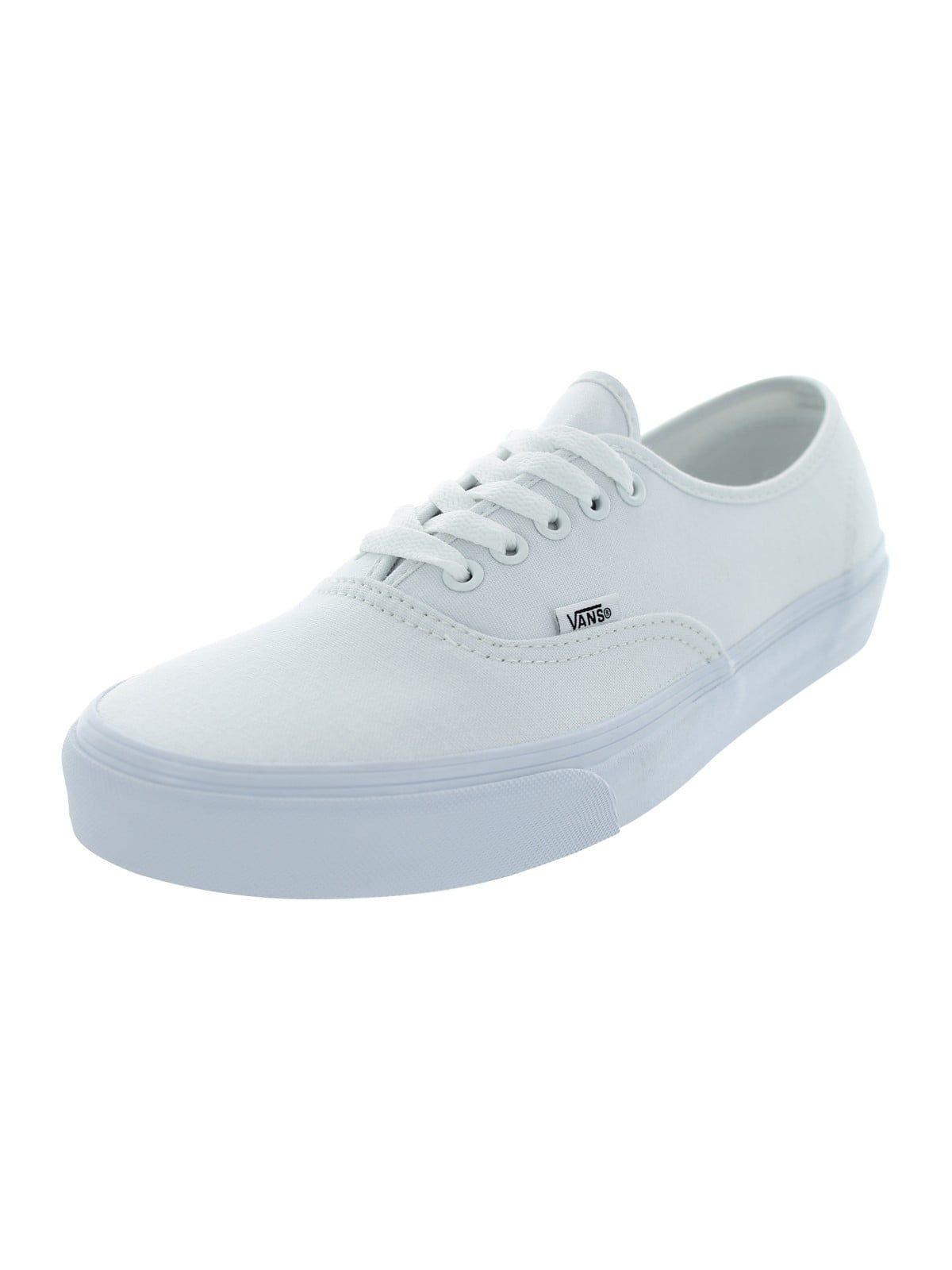 True White Canvas Lace-Up Fashion Sneaker