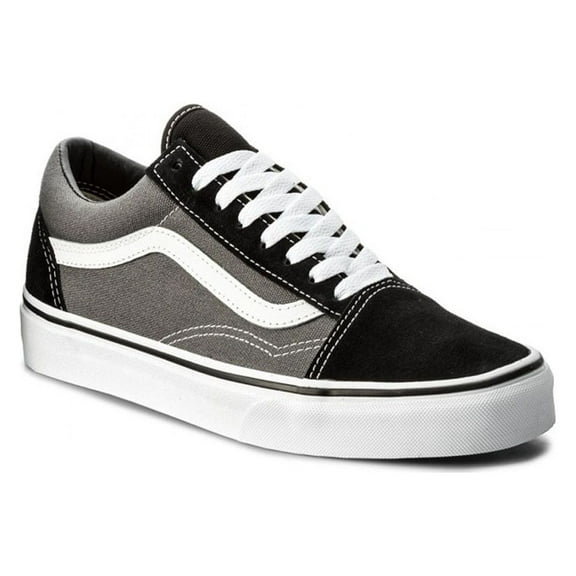 Vans Unisex Adults Old Skool Classic Suede/Canvas Sneakers, Grey (Black/Pewter), 10.5 UK (45 EU)