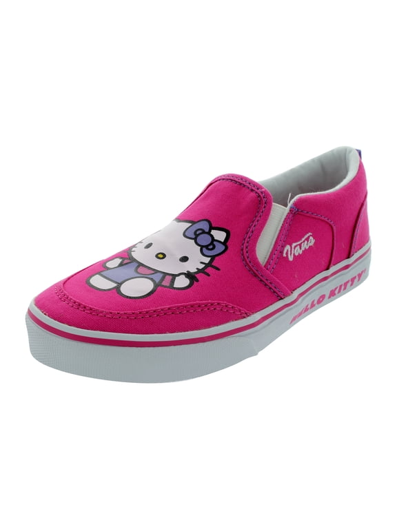 Unisex Asher Hello Kitty Casual Skate Shoes, Black & Pink, Size 7